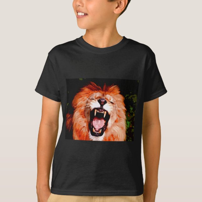 T-shirt Lion Roaring (Devant)