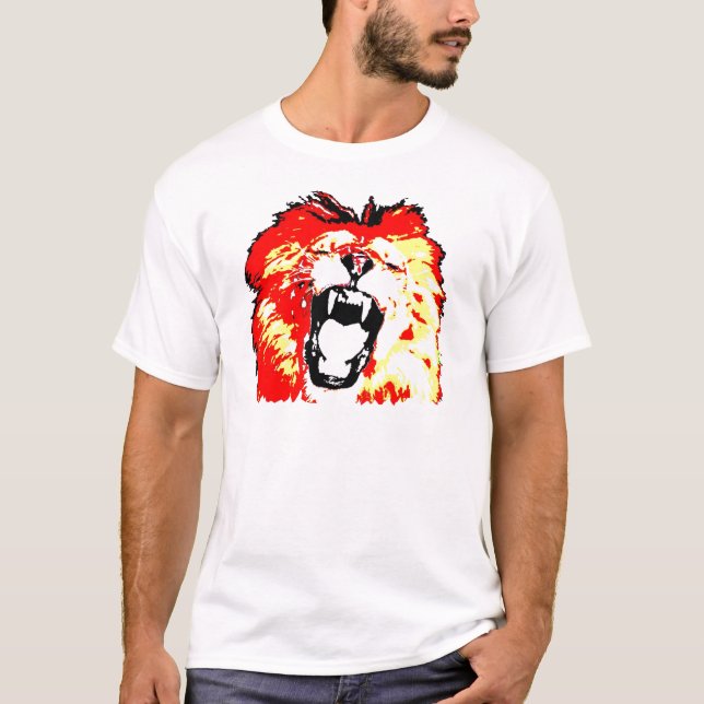T-shirt Lion Roaring (Devant)