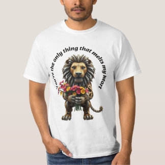 T-shirt Lion robotique amoureux