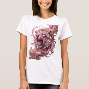 T-shirt LION ROI Argent frappant Dessin sur mesure