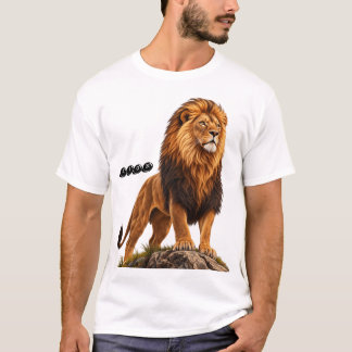 T-SHIRT LION — ROI DE LA NATURE