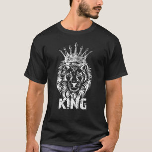 T-shirt Lion Roi Des Animaux Chef Boss Herscher Puissant