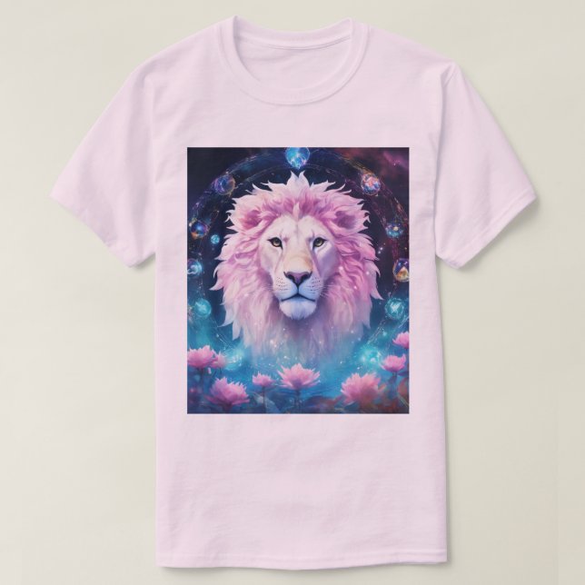 T-shirt Lion rose Lion pacifique (Design devant)