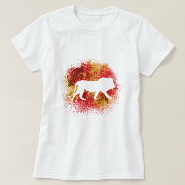 T-shirt Lion rouge (Design devant)