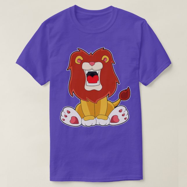 T-shirt lion rugissant (Design devant)
