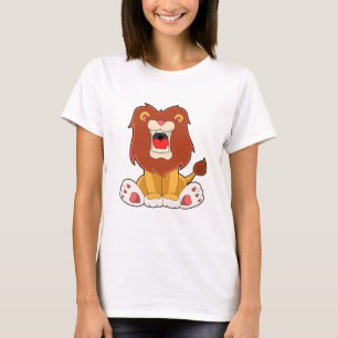 T-shirt lion rugissant
