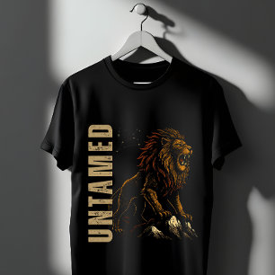 T-shirt Lion rugissant indompté