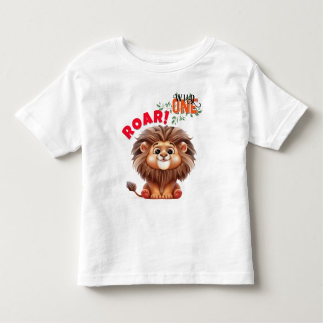 T-shirt Lion Safari Wild One (Devant)