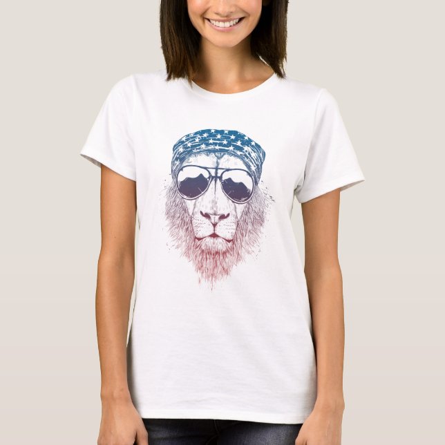 T-shirt Lion sauvage (Devant)