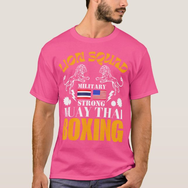 T-shirt Lion Squad Thaïlande Kickboxing Muay Thai Mixed ma (Devant)