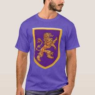 T-shirt Lion sur le bouclier pourpre