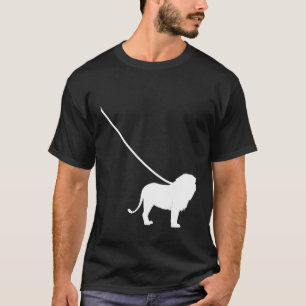 T-shirt Lion sur un mammifère animal en laisse Afrique mig