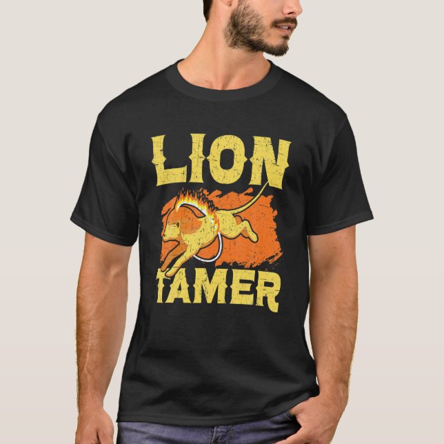T-shirt Lion Tamer Circus Personnel Costume Carnaval Thème (Devant)