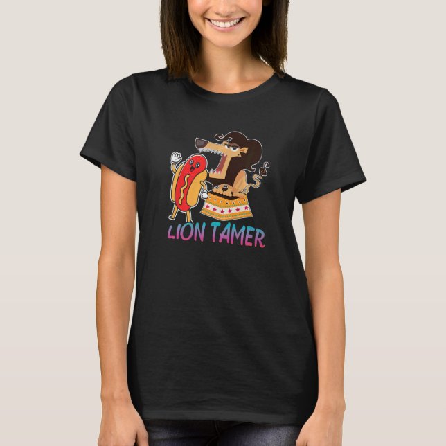 T-shirt Lion Tamer Hotdog Circus (Devant)