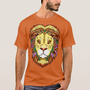 T-shirt Lion Tête Zodiaque Lion Astrologie