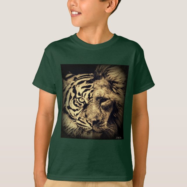 T-shirt Lion Tiger 2in1 (Devant)