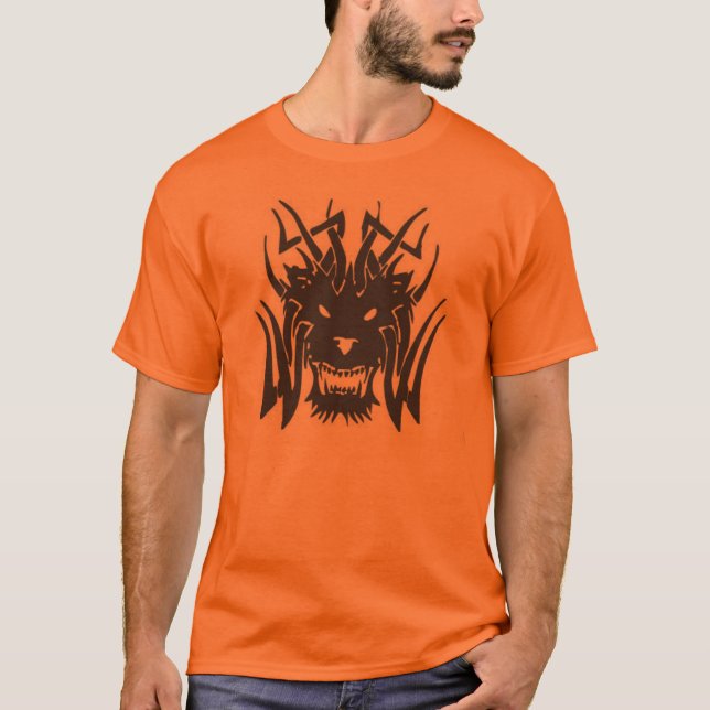 T-shirt lion tribal (Devant)