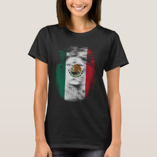 T-shirt Lion trippé Mexique drapeau mexicain EDM raves tec