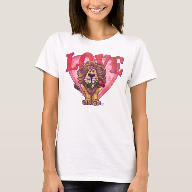 T-shirt Lion Valentine's Day (Devant)