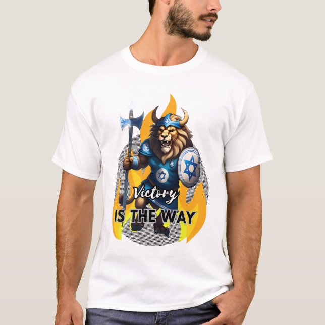 T-shirt Lion viking - Israël (Devant)