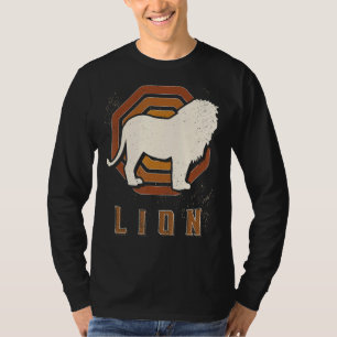T-shirt Lion Vintage rétro classique amour animal