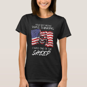 T-shirt Lion Votre première erreur était de penser que j'é
