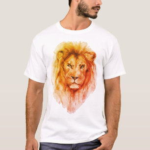 T-shirt Lion Water Color Art