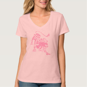 T-shirt Lion zodiaque symbole 23 juillet grunge - 22 août