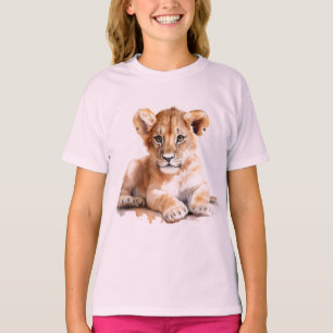 T-shirt lionceau pour jeunes filles