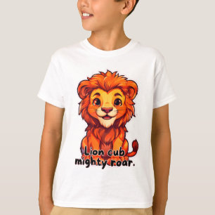 T-shirt lionceau puissant rugissement