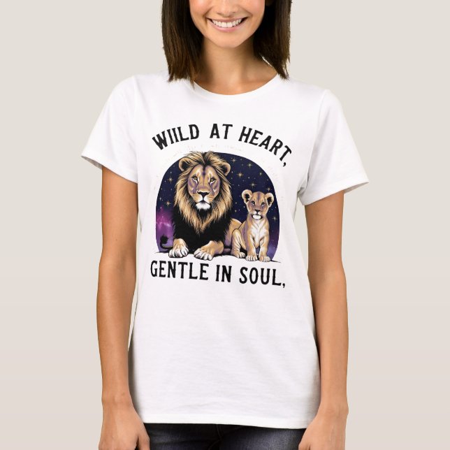 T-shirt "Lioness & Cub - Wild Motherhood Art" (Devant)