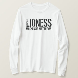 T-shirt Lioness Sleeve long pour femmes personnalisées