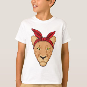 T-shirt Lioness with bandana