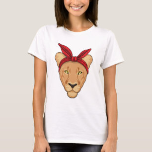 T-shirt Lioness with bandana