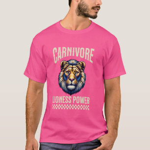 T-shirt Lioness Zero Carb Lion Diet Carnivore