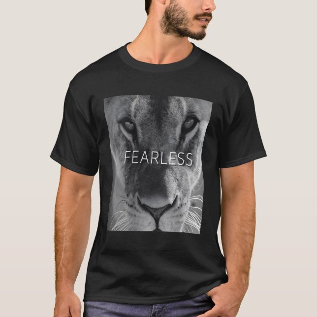 T-shirt Lionesse De Lion Femme Sans Peur T Chemise Pour Ho (Devant)