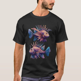 T-shirt Lionfish Lion Fish Lover Artwork Motif Sea Ocean A