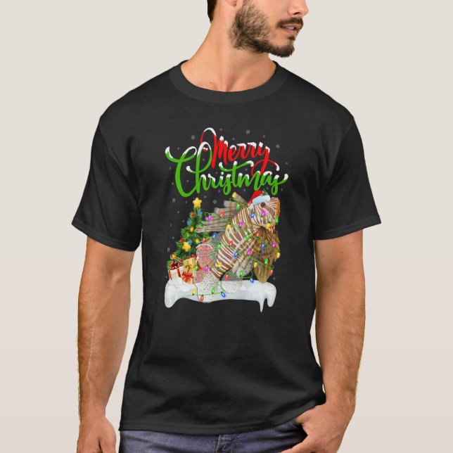 T-shirt Lionfish  Xmas Decorations Santa Lionfish Christma (Devant)