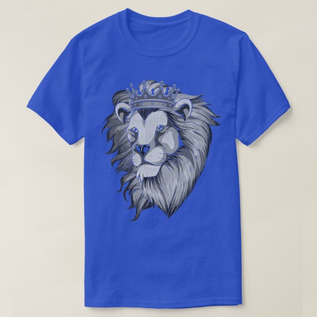 T-shirt Lions Crown Retro Lion (Design devant)