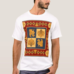 T-shirt Lions d'or : design foulard Art Nouveau