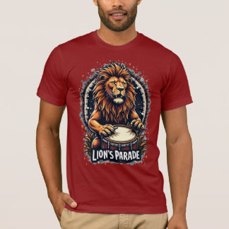 T-shirt Lion's Drum Parade drôle d'art : Majestic Lion Imp