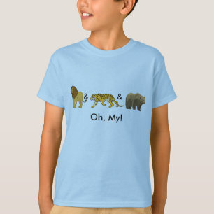 T-shirt Lions et tigres et ours, oh, mes !