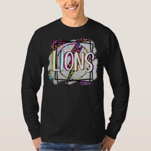 T-shirt Lions School Sports Ventilateur Team Spirit Mascot