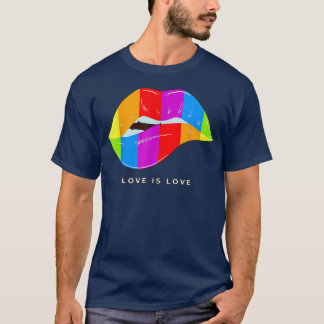 T-shirt Lip Bite Gay pride Rainbow Drapeau Drift Art LGBT
