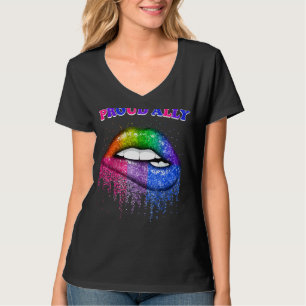 T-shirt Lip Fier Ally Lgbtq Gay Pride Et Lesbian Pride Rai