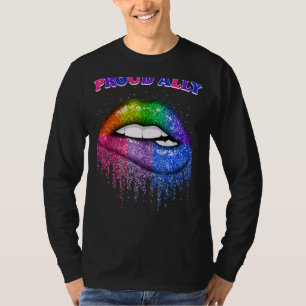 T-shirt Lip Fier Ally Lgbtq Gay Pride Et Lesbian Pride Rai