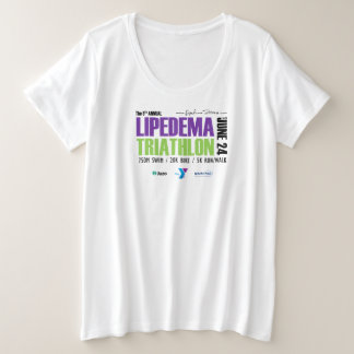 T-shirt Lipedema Triathlon Plus 2023 (blanc)