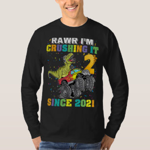 T-shirt Lique Crusher It T Rex Dinosaur Monster Truck_2
