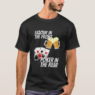 T-shirt Liqueur Dans Le Poker Avant À L'Arrière