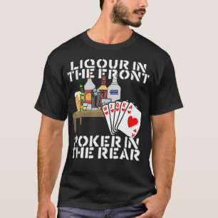 T-shirt Liqueur Dans Le Poker Avant À L'Arrière _1